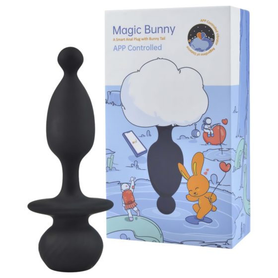 Magic Motion Bunny - chytrý anální vibrátor s králičím ocáskem (bílý)