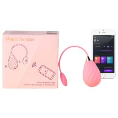   Magic Motion Sundae - chytré, akumulátorové vibrační vejce (růžové)