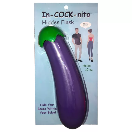 In-cock-nito - láhev na vodu ve tvaru lilku - fialová