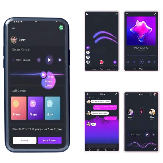 Magic Motion Rise - vibrační erekční kroužek - chytrý, dobíjecí - černý