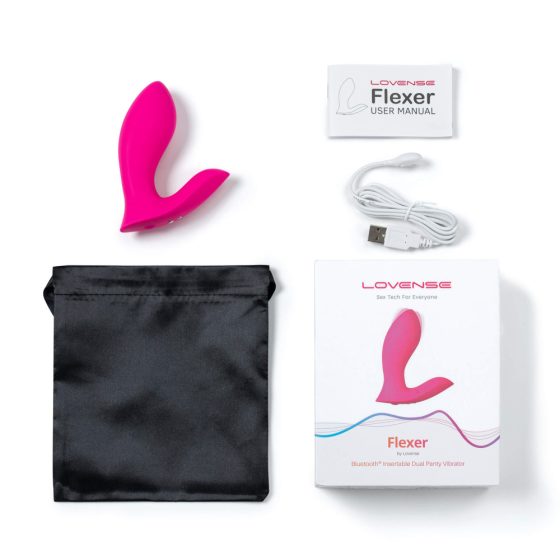LOVENSE Flexer Panty - dobíjecí vibrátor 2v1 (růžový)