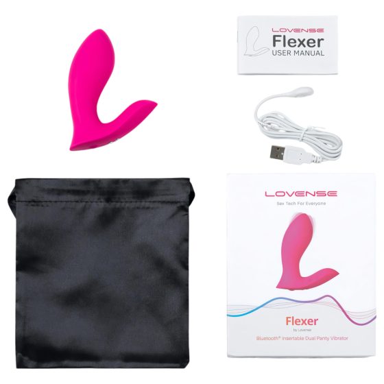 LOVENSE Flexer Kalhotky - nabíjecí 2v1 vibrátor (růžový)