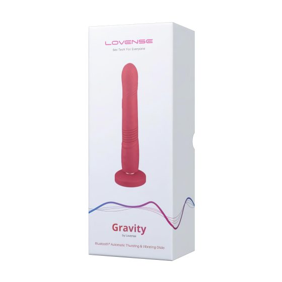 LOVENSE Gravity - dobíjecí, přirážející vibrátor (červený)