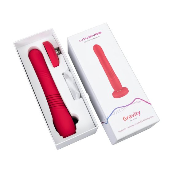 LOVENSE Gravity - dobíjecí, přirážející vibrátor (červený)