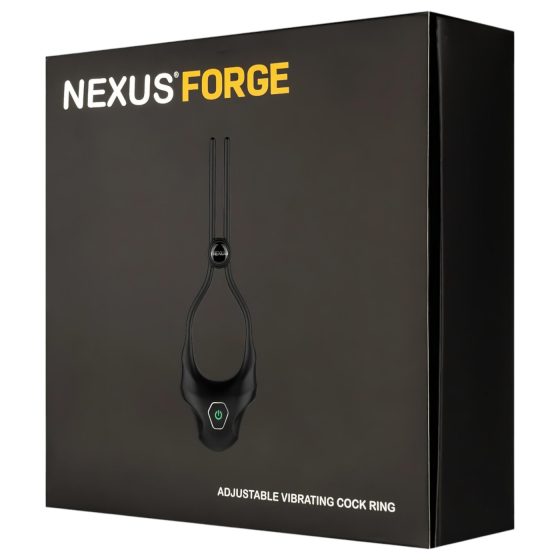 Nexus Forge - nastavitelný vibrační kroužek na penis (černý)