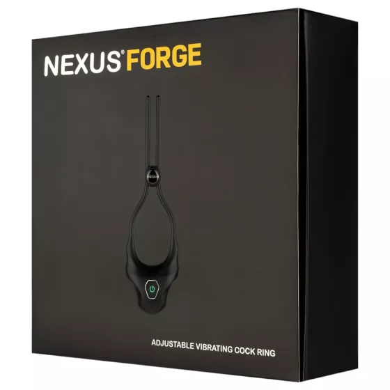 Nexus Forge - vibrační nastavitelný erekční kroužek - černý