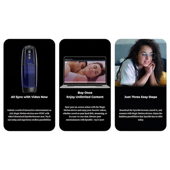 Magic Motion Xone - masturbátor pro muže - chytrý - modrý