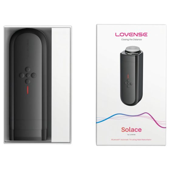 LOVENSE Solace - chytrý, nahoru-dolů pohybující se masturbátor (černý)