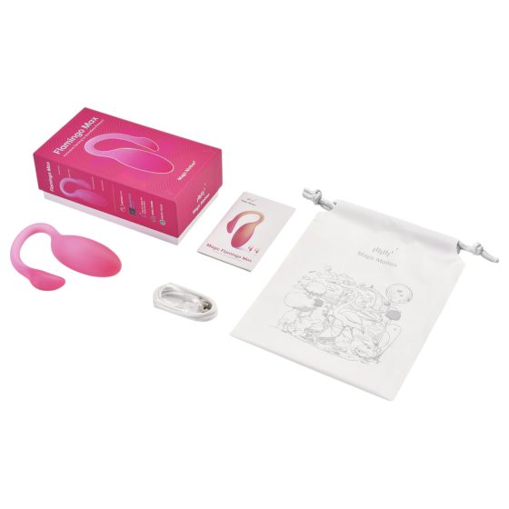 Magic Motion Flamingo Max - chytré vibrační vajíčko (růžové)