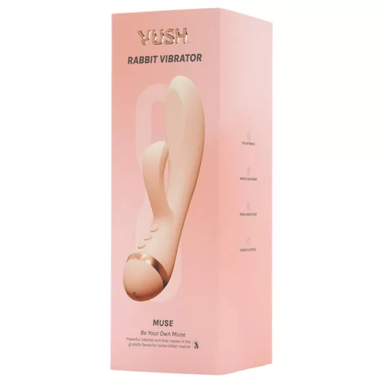 Vush Muse - vibrátor s dráždidlem klitorisu - nabíjecí, vodotěsný, růžový