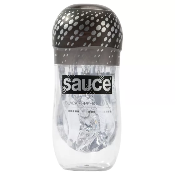 Sauce - kompakt masturbátor - průhledný