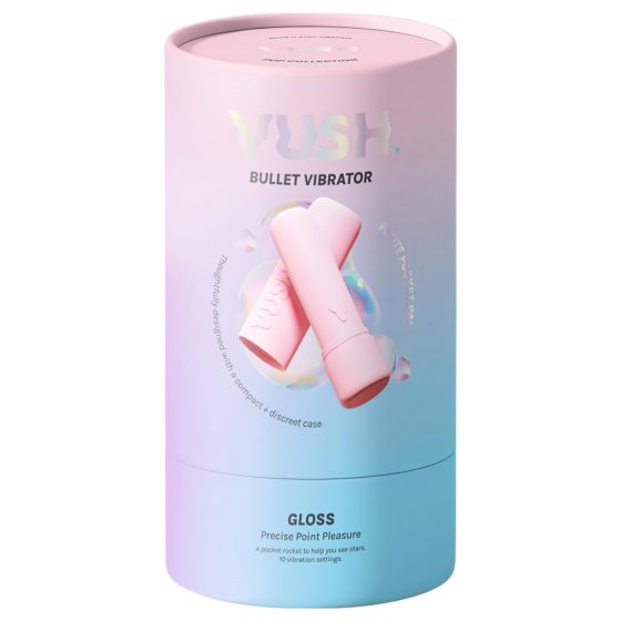 Vush Pop Gloss - dobíjecí, vodotěsný mini vibrátor (růžový)