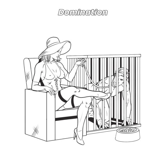 WoodRocket - erotická omalovánka pro dospělé - svět fetišů