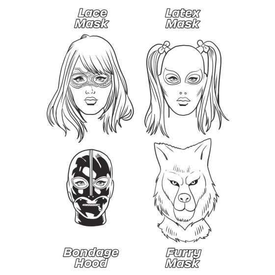 WoodRocket - erotická omalovánka pro dospělé - svět fetišů