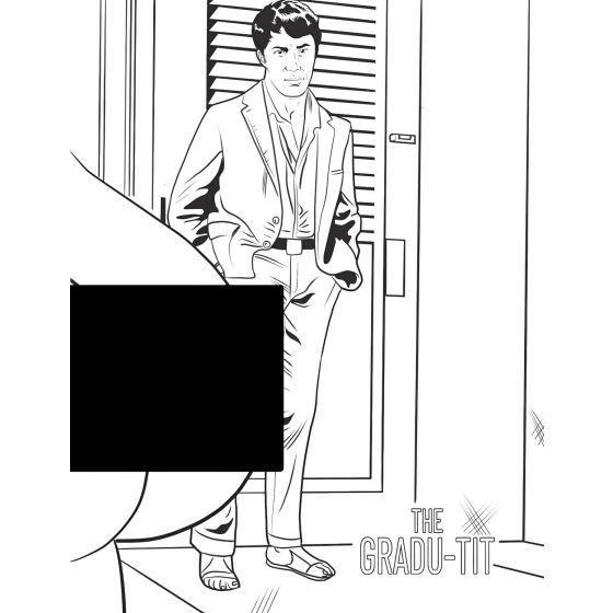 WoodRocket - omalovánky pro dospělé - prsa motiv